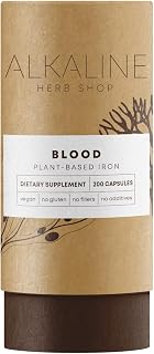 Alkaline Herb Shop Blood Supplement 200 Capsules (Iron)