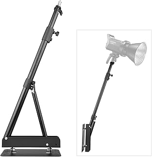 Andoer Triangle Feather Arm Light Stand Wall Mount for Photography Strobe Light Monolight Softbox Reflector Ring Light 5kg Load Capacity 180Â° Max Length 51.2in