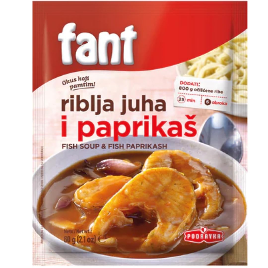 Fant para sopa de pescado y pimentón, mezcla de condimentos vegetales, mezcla universal con verduras, 60 gramos x 3 unidades