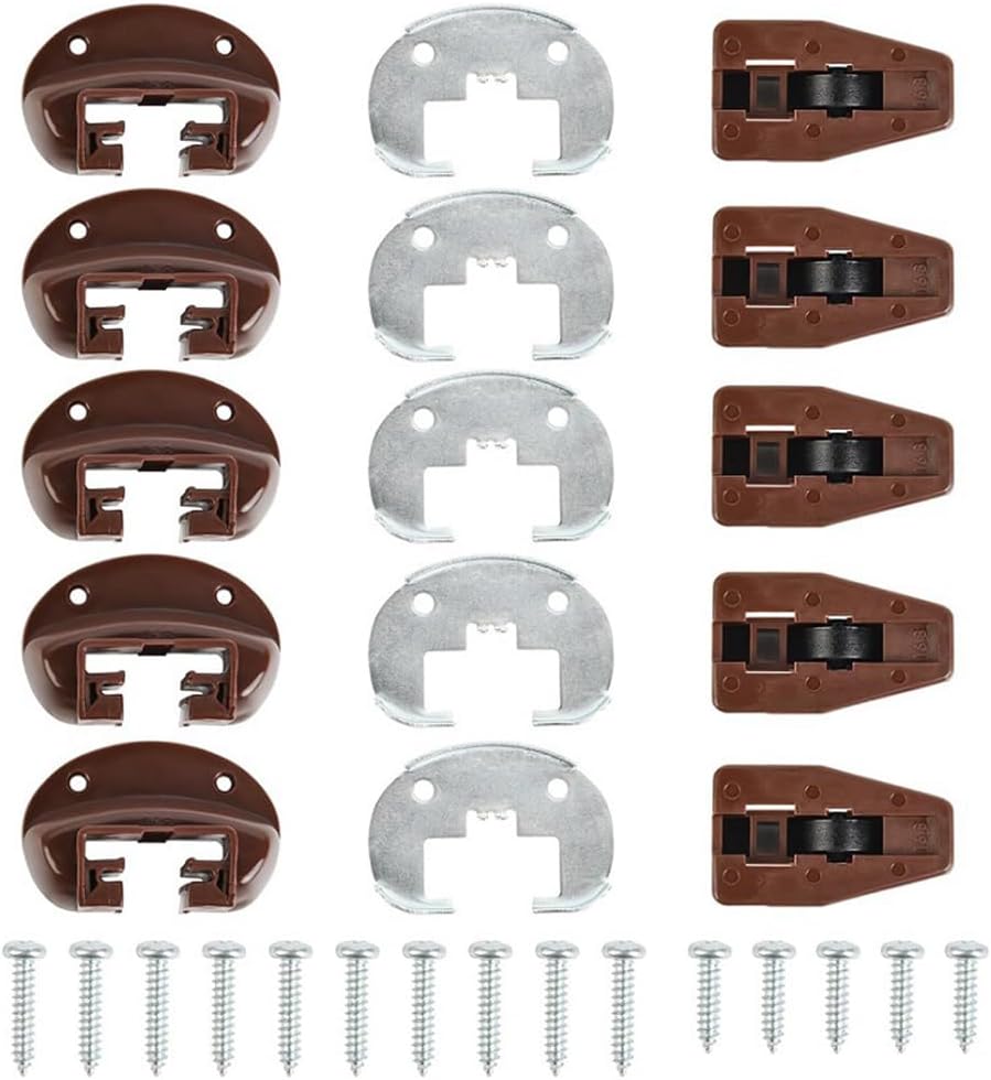 5 Sets Plastic Drawer Track Guides Kit, for Kenlin RiteTrak II