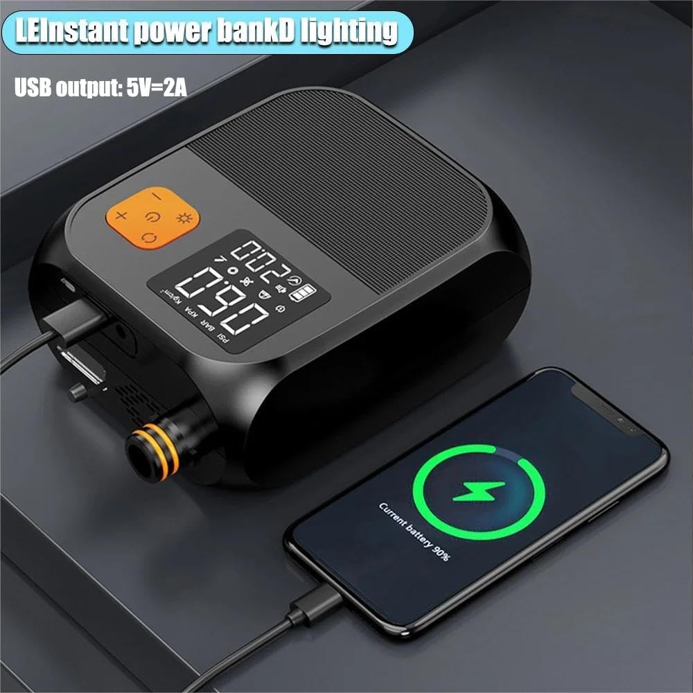 Elektrische Luftpumpe, 8000mAh Wiederaufladbare SUP Pumpe, Akku Luftpumpe, Inflate Elektrische Pump mit 6 Luftdüse, 20PSI Sup Pumpe akku für Aufblasbare Matratze,Boot,Luftmatratze Pool,Schwimmring