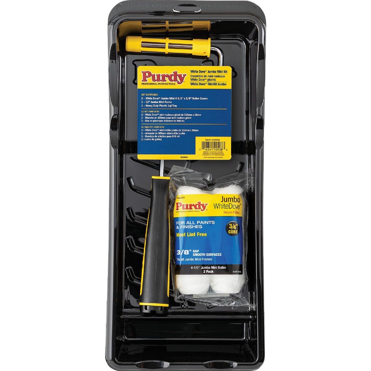 Purdy 14C810600 Mini Jumbo Roller Starter Kit 4.5" , White