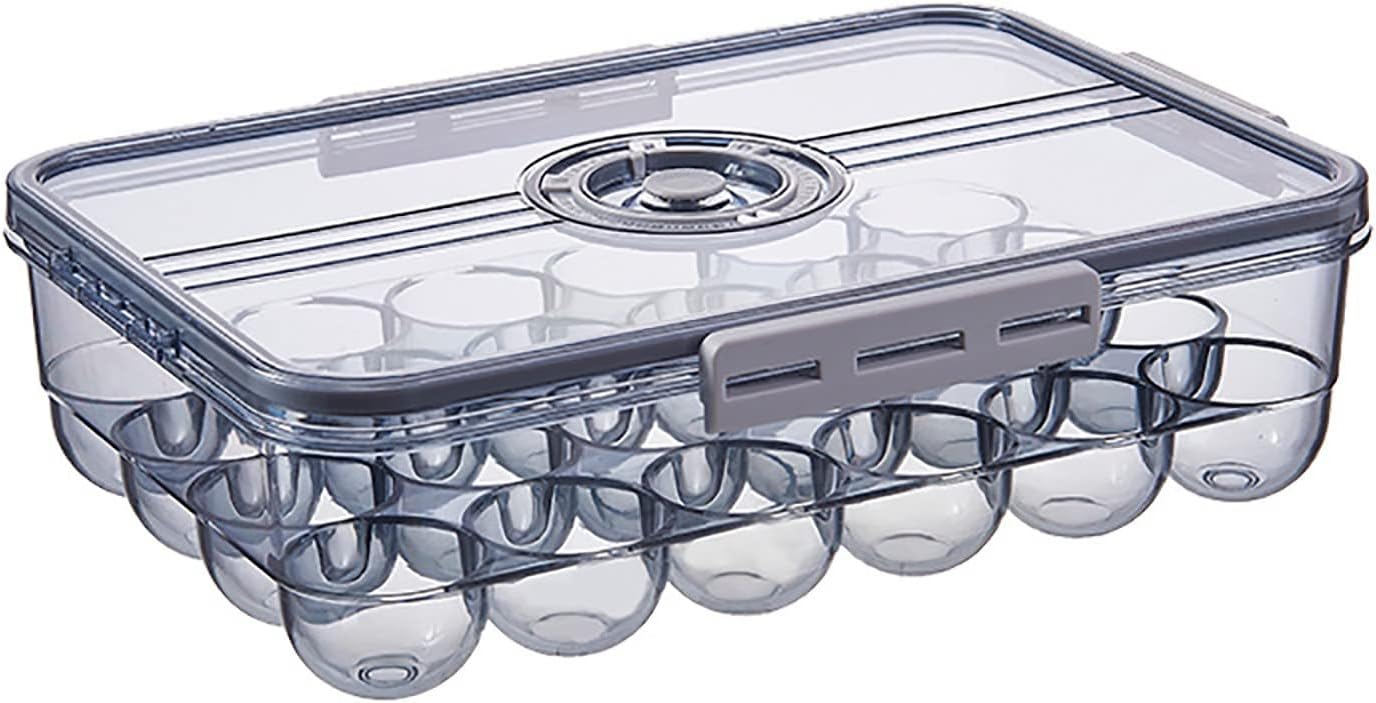Egg Holder Clear Egg Tray Storage Box With Lid And Special