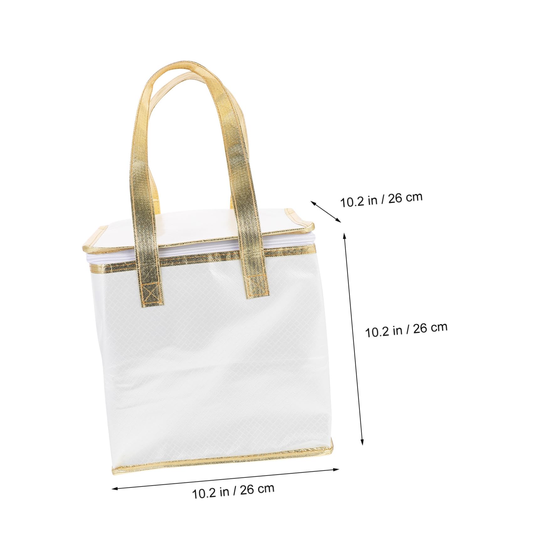 Ciieeo Insulated Pizza Bag Food Storage Bag Handle for Lunch Cooler Cake Seafood Drinks Snacks Large Capacity