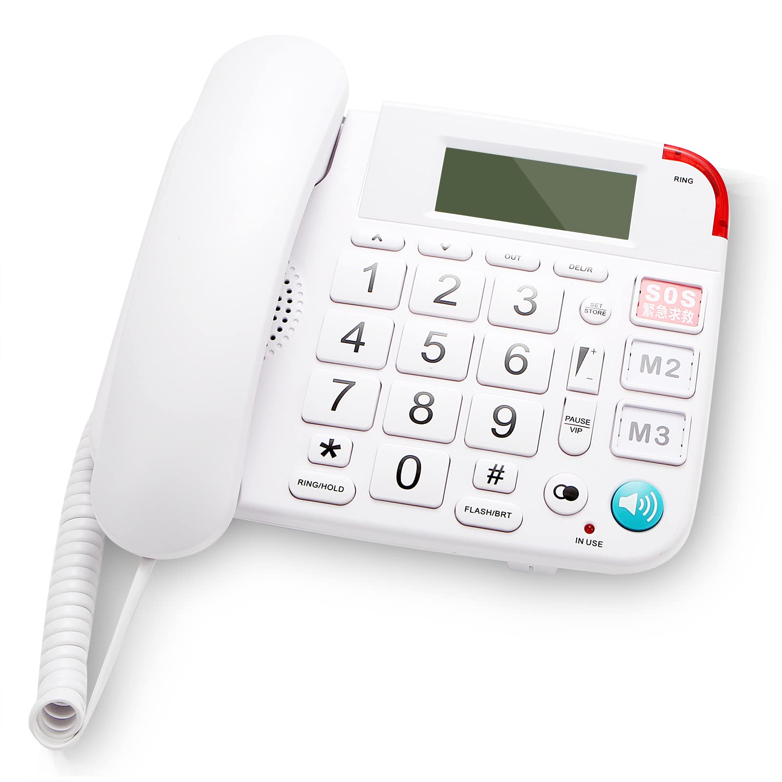 Buy HandsFree Dial Photo Memory Corded Phone,Big Button Corded
