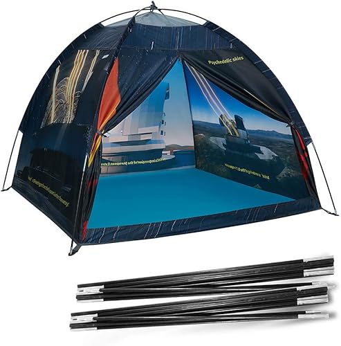 Miniatura 7 de Ai-Uchoice Postes de repuesto para tienda de campaña para niños, postes de fibra de vidrio para el mundo espacialgalaxiaobservatoriodinosaurio,