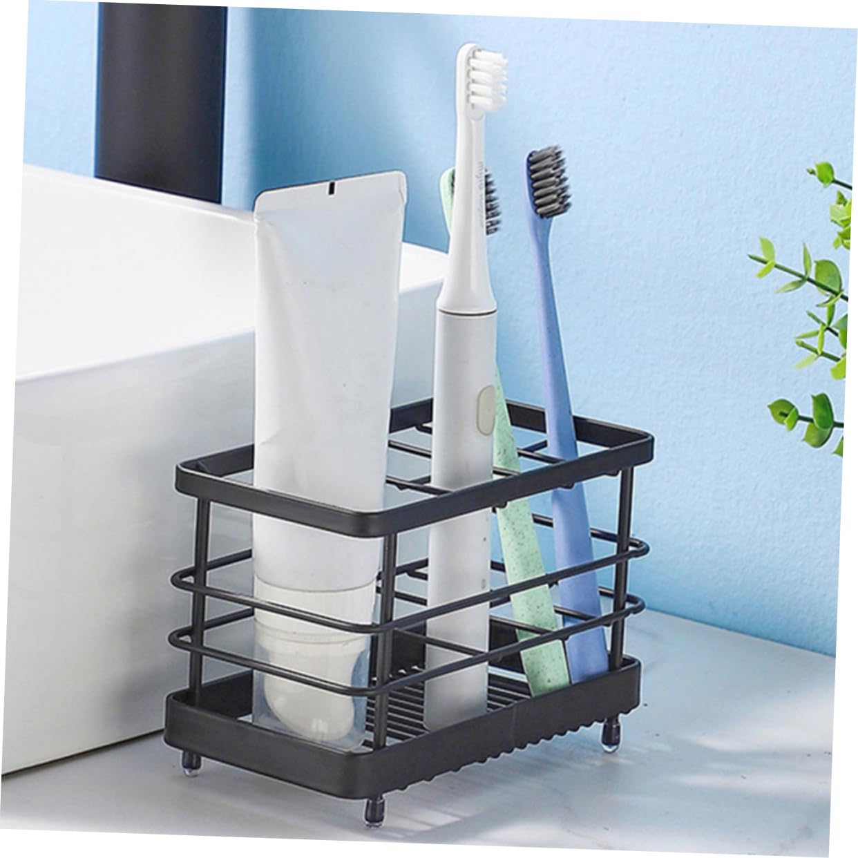 Didiseaon 4 Pezzi Porta Spazzolino Da Denti Bottiglie Elettriche Bagno Toilette Bevande In Piedi Masticabili Asciugatrice Distributore Di Sapone Liquido Coperchio Porta Asciugamani