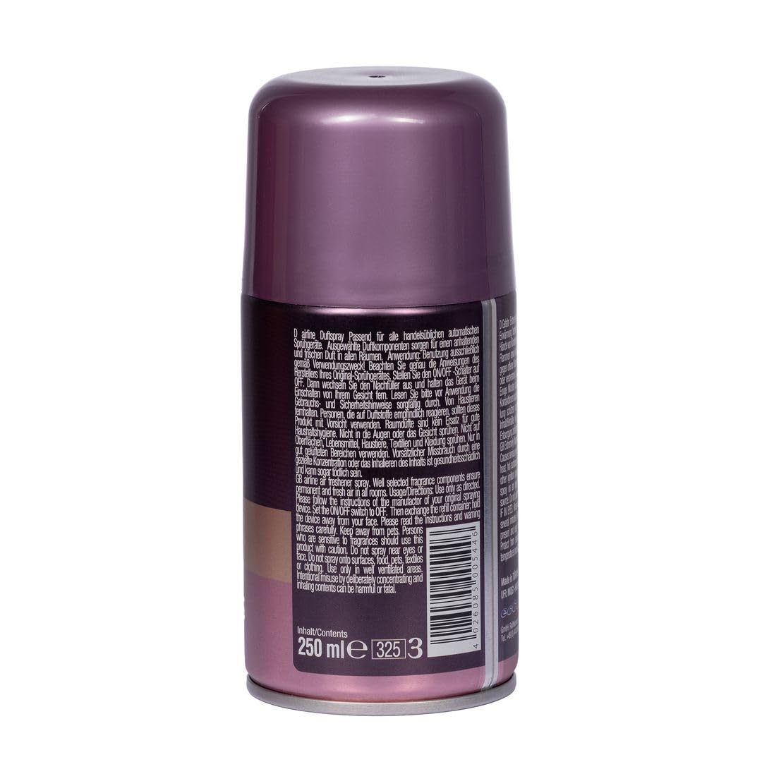 Laro Exklusiver Ruum/Airline Mix 24 Stk Verschiedene Hochwertige Düfte Nachfüller für Automatische Spender Raumduft 250ml pro Dose