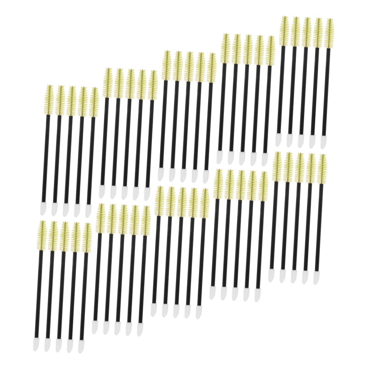 Ipetboom 50pcs Disposable Mascara Wands Eyelash Brush Spoolie Lash Applicator Tool Soft Nylon Bristles for Lash Separation Perfect for Travel Work