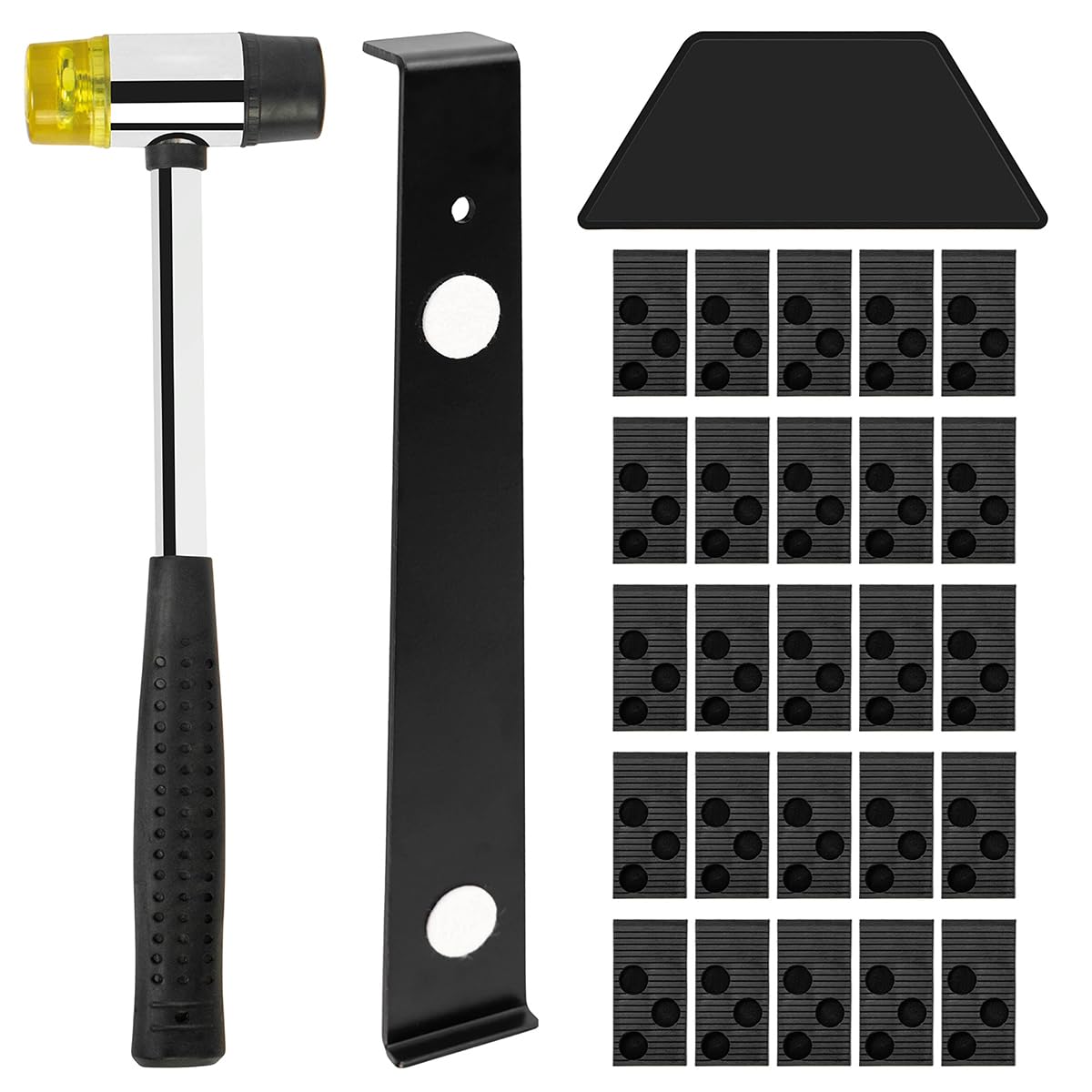 Sarini 23pcs Floor Wood Floor Accessories Installation Kit, Special Tools for Laminate Flooring Essential Combination For Installation