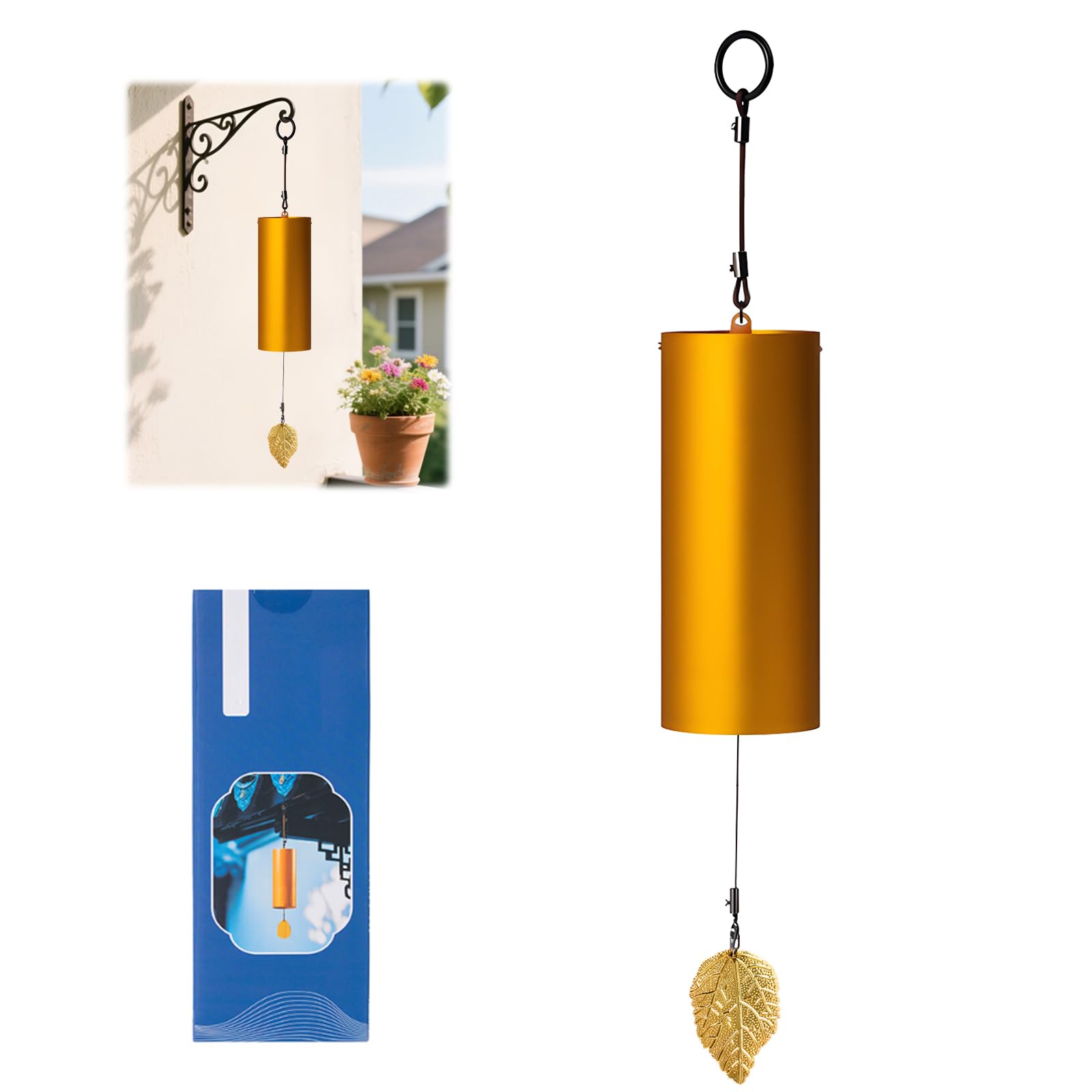 Campanella A Vento In Metallo, Campana A Vento Giapponese Decorazione Da Giardino Per Esterni Yoga Meditazione Suono Curativo Per Giardino Patio Balcone Veranda