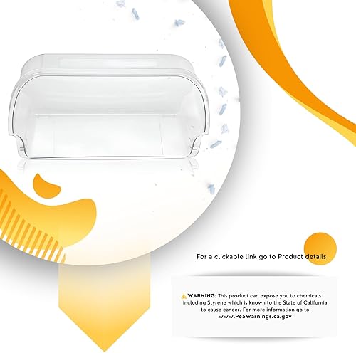 Miniatura 6 de Estante superior para puerta para Frigidaire FFSS2615TE0 FFSS2615TS0 FFSS2625TS0 FGUS2632LE2 FGHS2631PF4A LGUS2642LF2 LGUS2642LM0 LGUS2642LM1