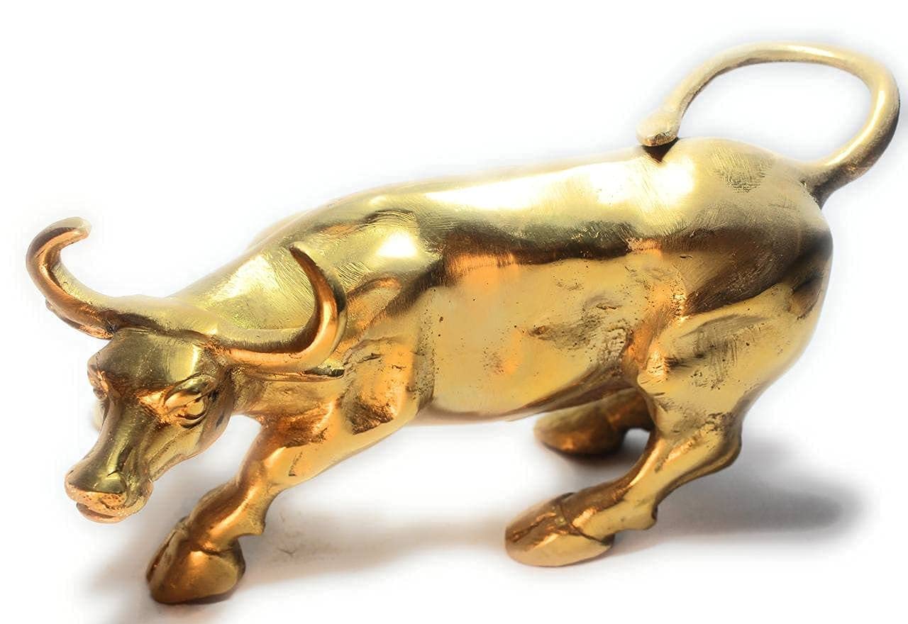 Buy Brass Bull Gold Large Size/Brass Charging Bull Beautiful Brass