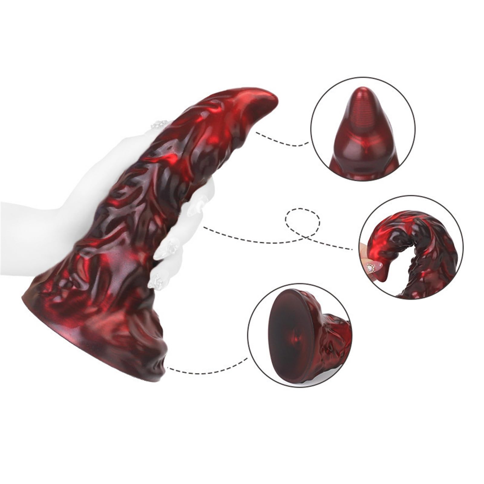 Silikon Dragon Dildo Xxl Fantasy Dildo Analdehner for MäNner Weich Monster Analdilo xxl Anal Dildo Drachen Dildos Animal Knot Alien Dildo Groß Sextoys Analdildos Analspielzeuge for Frauen Männer(L)
