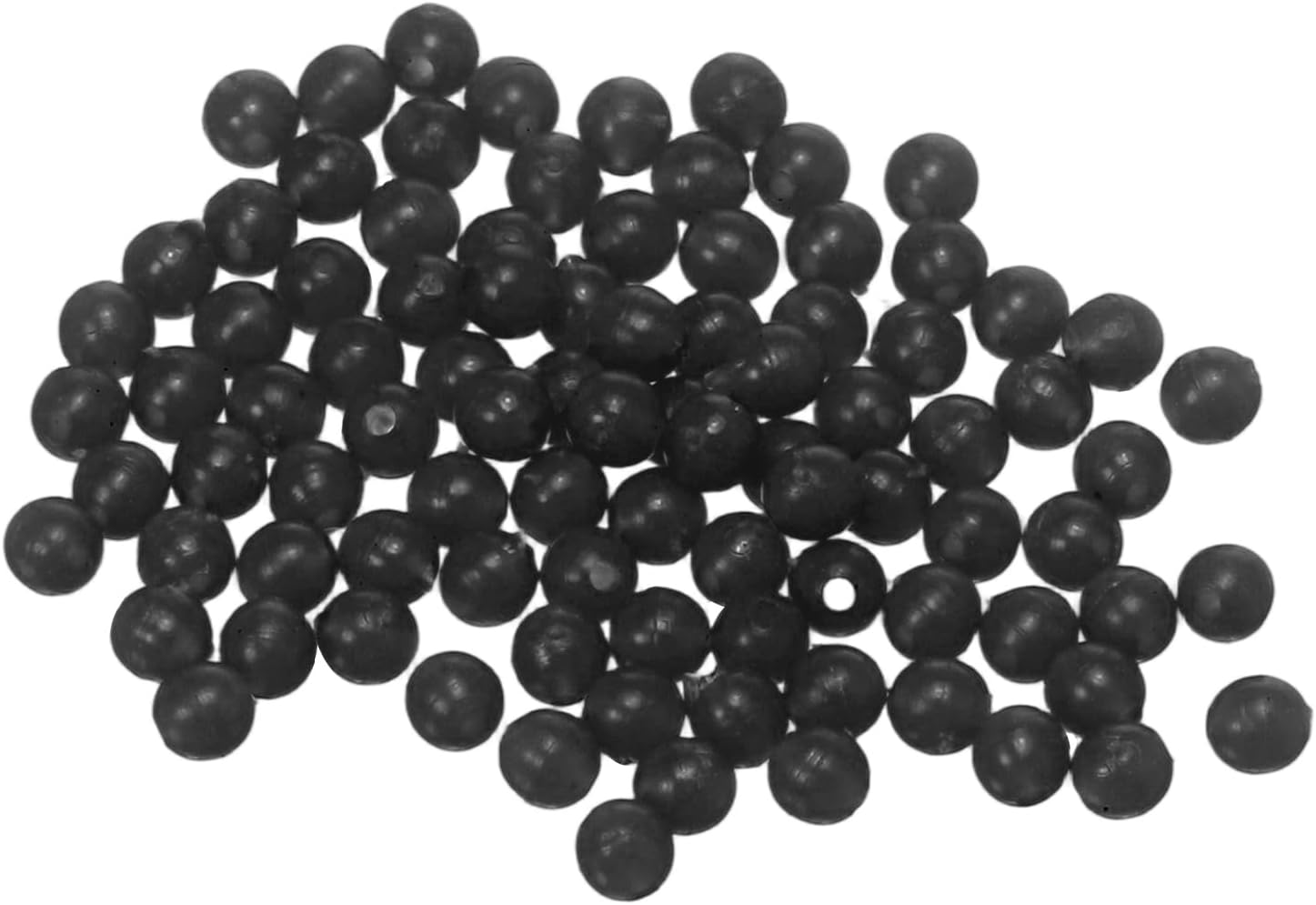 Fishing Beads Holographic Hard Plastic Fishing Bait Eggs Lure Rigs Accessories, Fit for Saltwater Freshwater - Round