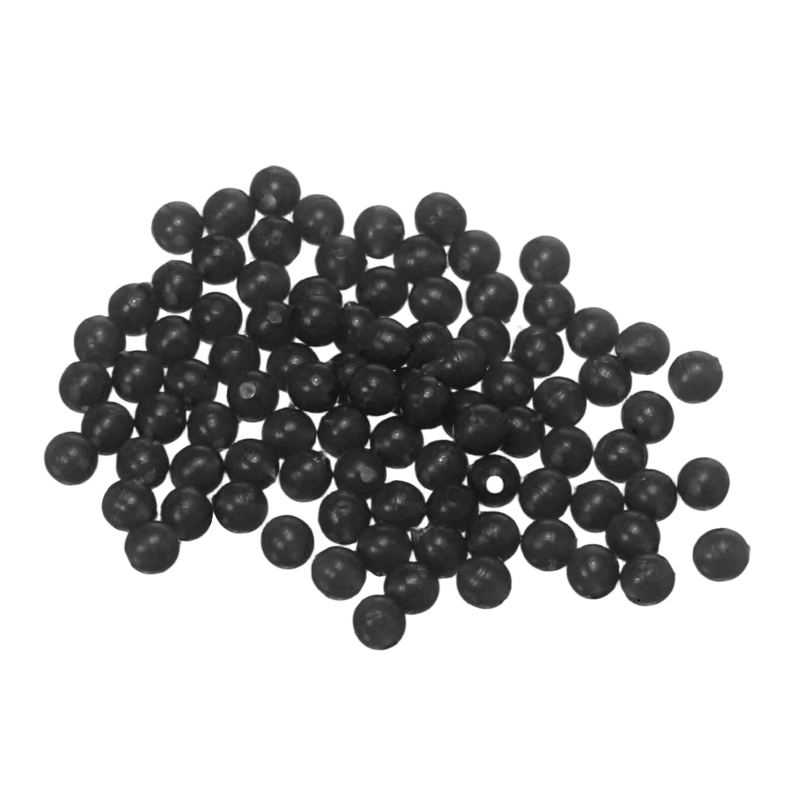 YELARXI Fishing Beads Holographic Soft Plastic Fish Rigs 3 mm (500 Pack, Black)