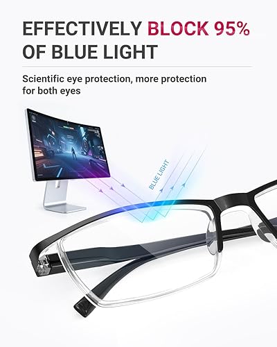 Miniatura 2 de TERAISE Gafas de Lectura Anti-luz Azul de Moda para Hombres y Mujeres Lector de Computadora