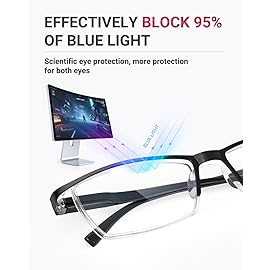 TERAISE 4PCS Fashion Anti-blue light Reading Glasses Men Women Computer Reader(5.0X)