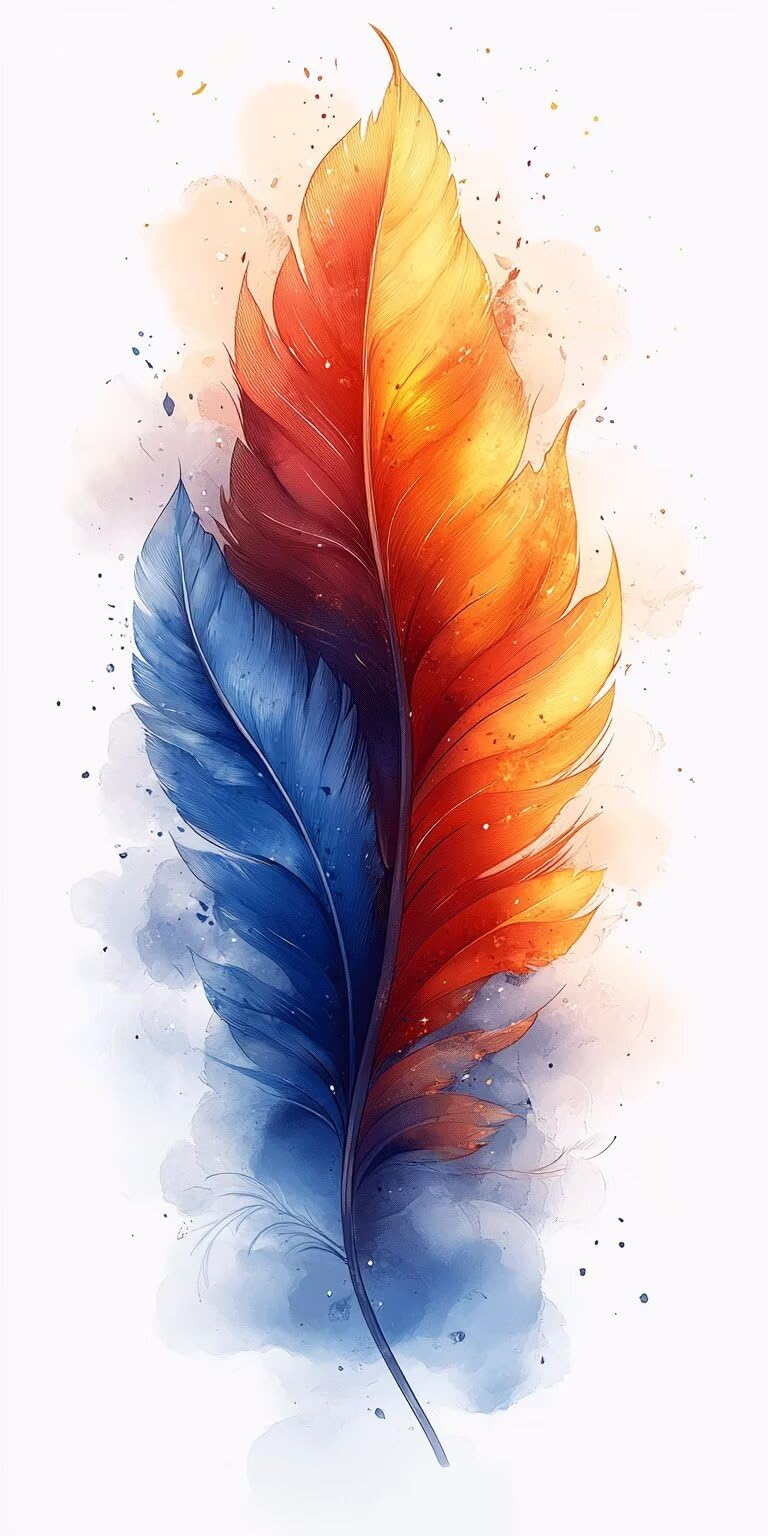 pluma Pintar por Numeros 60x120cm Pintura Acrilica Abstracción, k-463