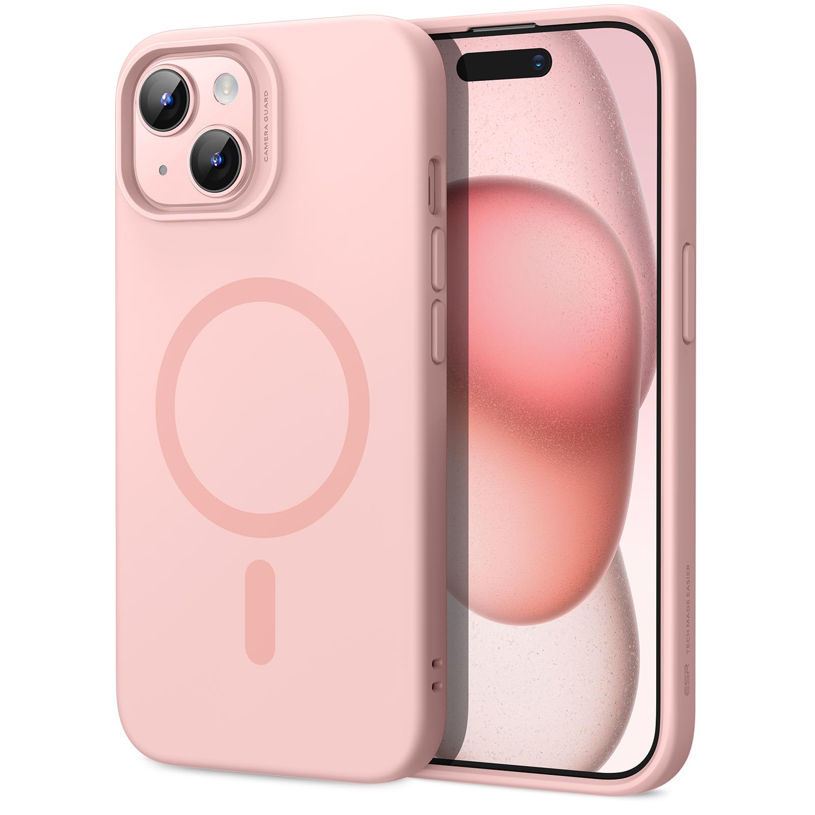 ESR Funda para iPhone 15, Compatible MagSafe, Protección Grado Militar a Prueba Golpes, Funda Magnética para iPhone 15, Funda Híbrida Classic (HaloLock), Transparente — view 25