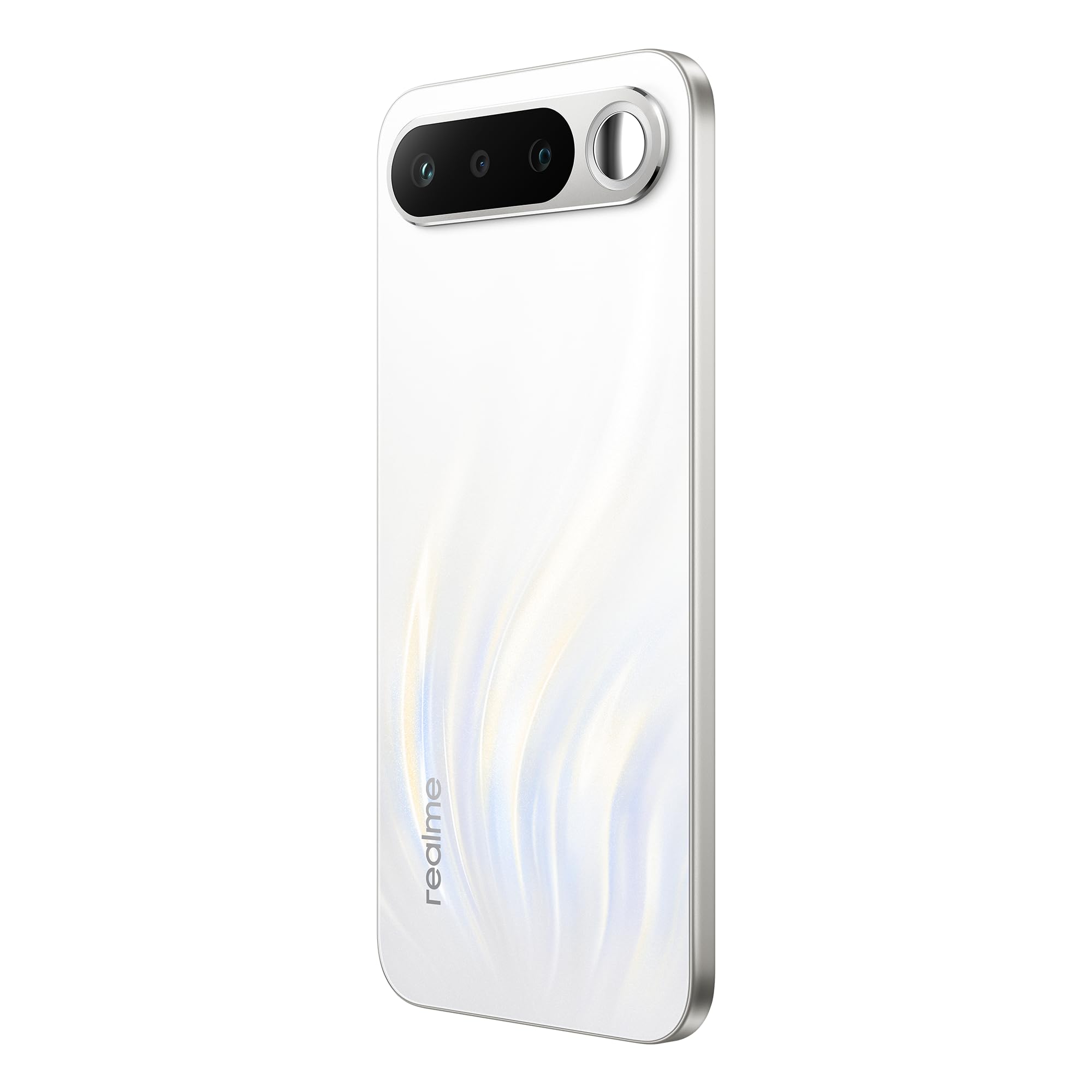 realme 16 5G Smartphone, Batteria Titan 6550mAh, 8GB RAM + 256GB, Doppia Camera Sony AI 50MP, IP69, Display AMOLED 4200 nit, Ricarica 60W, Design Sottile, Dual SIM, eSIM, Air White