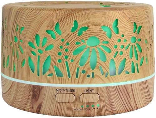 Miniatura 3 de Wild Essentials - Difusor de aceite esencial de diseñador de 23.7 fl oz para habitación grande, vaporizador ultrasónico de aromaterapia 5 en 1,