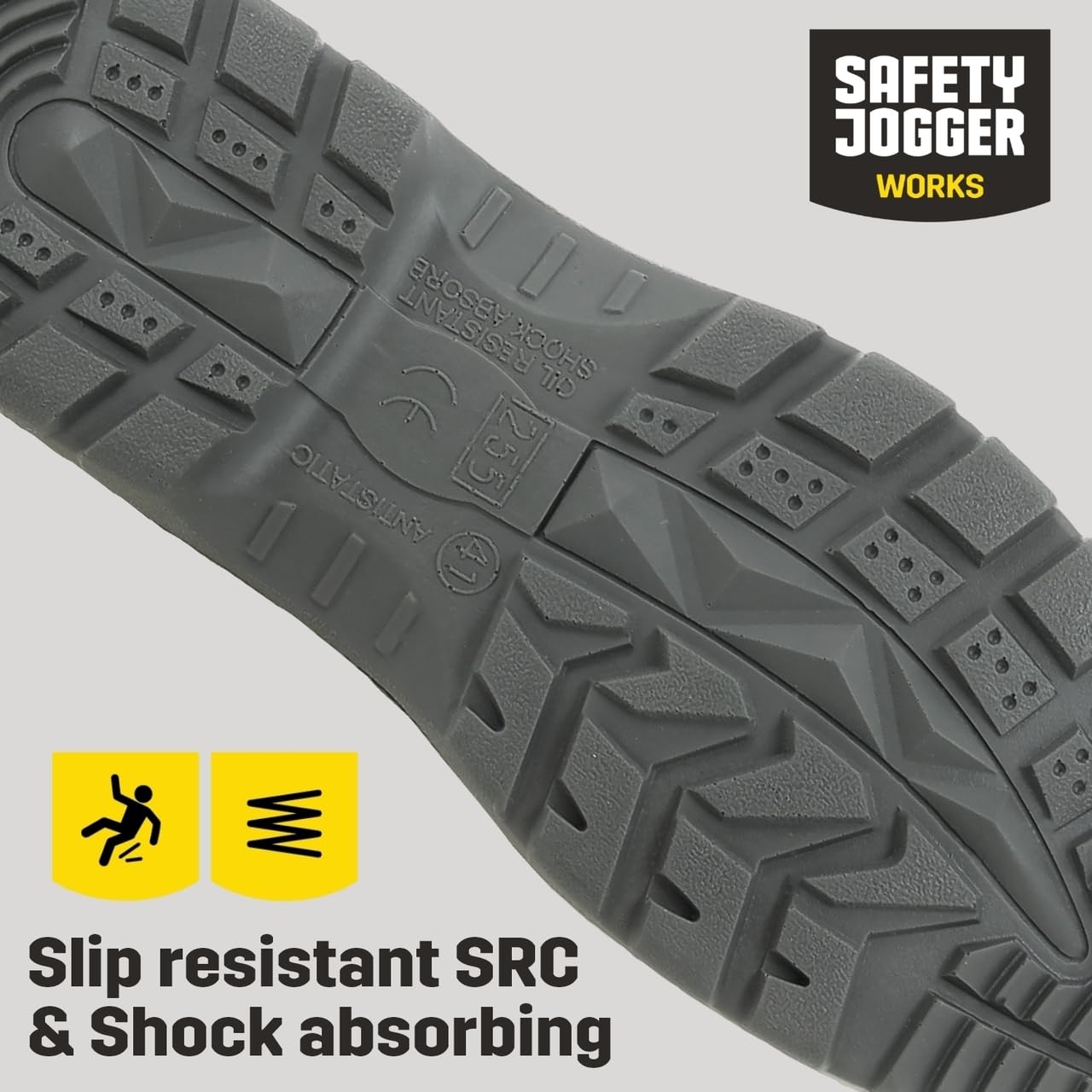 SAFETY JOGGER Bezpieczne wsuwane chodaki - profesjonalne X0600, UK 11 EU 46 czarny, Oxypas buty ochronne dla mężczyzn lub kobiet, idealne do kuchni, opieki zdrowotnej lub przemysłu spożywczego