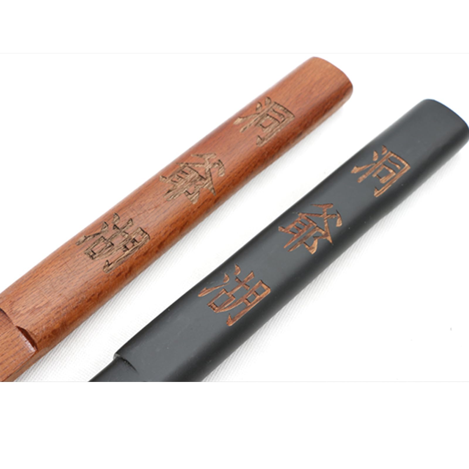 Espadas de Madera para Entrenamiento de Kendo de 100 cm,Espada samurái de Madera,bokken Artesanal para Entrenamiento,Cosplay,utilería,actuaciones y Regalos (Negro/marrón)