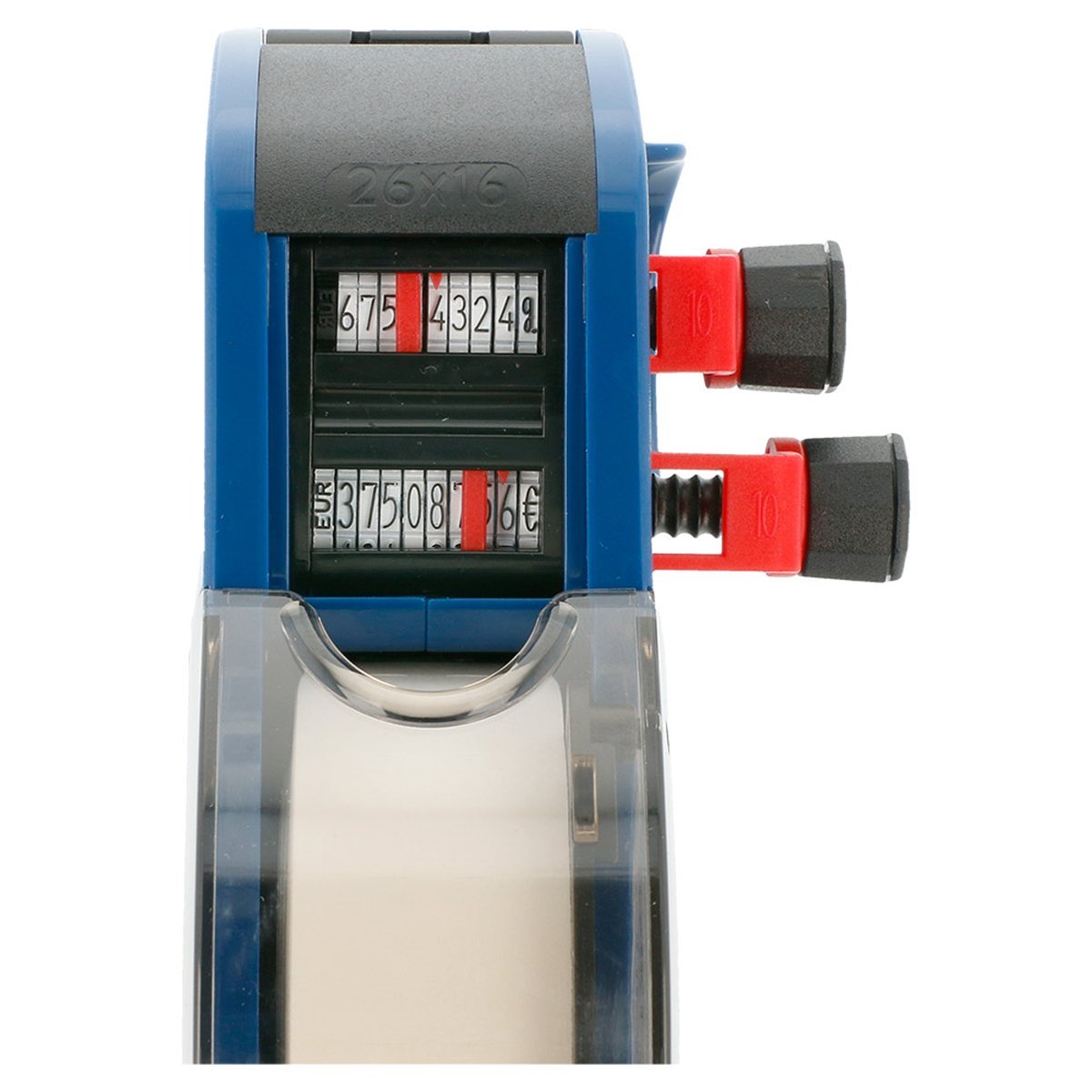 García de pou Étiqueteuse Numérique 2 Lignes 8+8 Digits 25,5X6X16 Cm Bleu Plastique - 1 unités