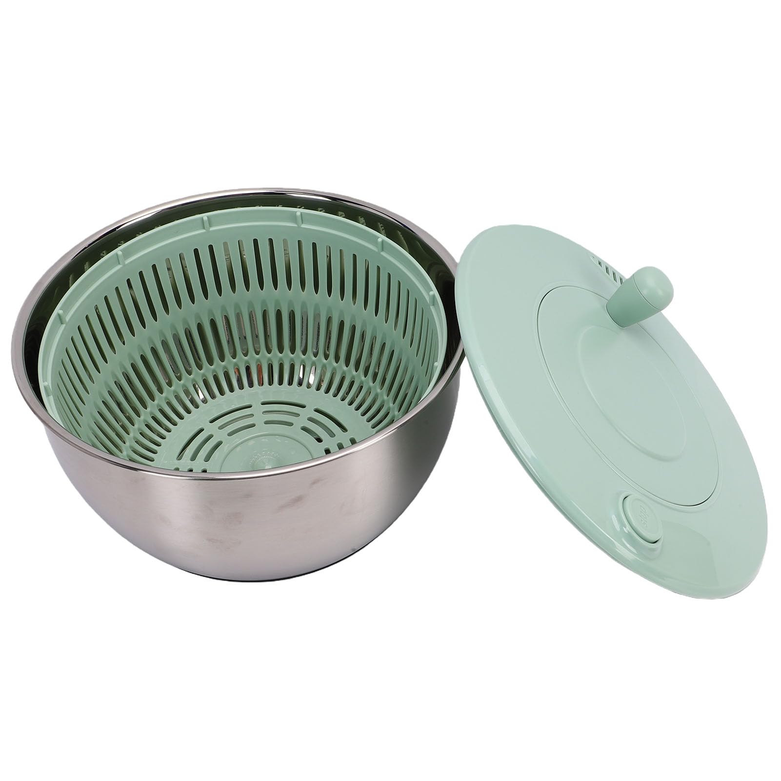 Generic Disidratatore Multifunzionale per Insalata di Verdure, Utensile da, Affettatrice Efficiente per la Casalinga, in Plastica, Dimensioni Compatte, Acciaio Inossidabile, 1 unità