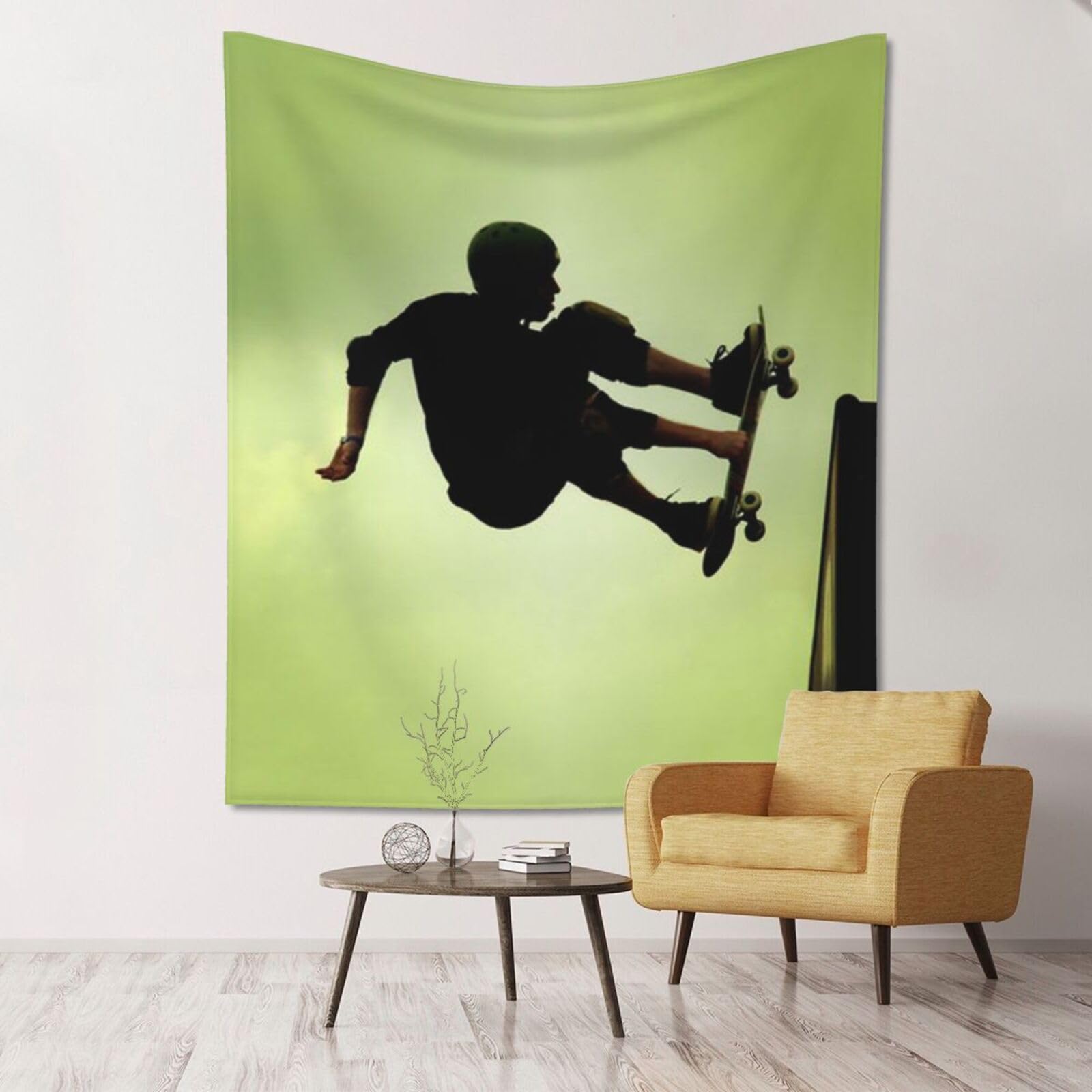 WKSGDSG Large Wall Hanging, Machine Washable Tapestry For Dorm Room, Skateboard, Lightweight Polyester Wall Art For Bedroom Living Room, 152x130cm