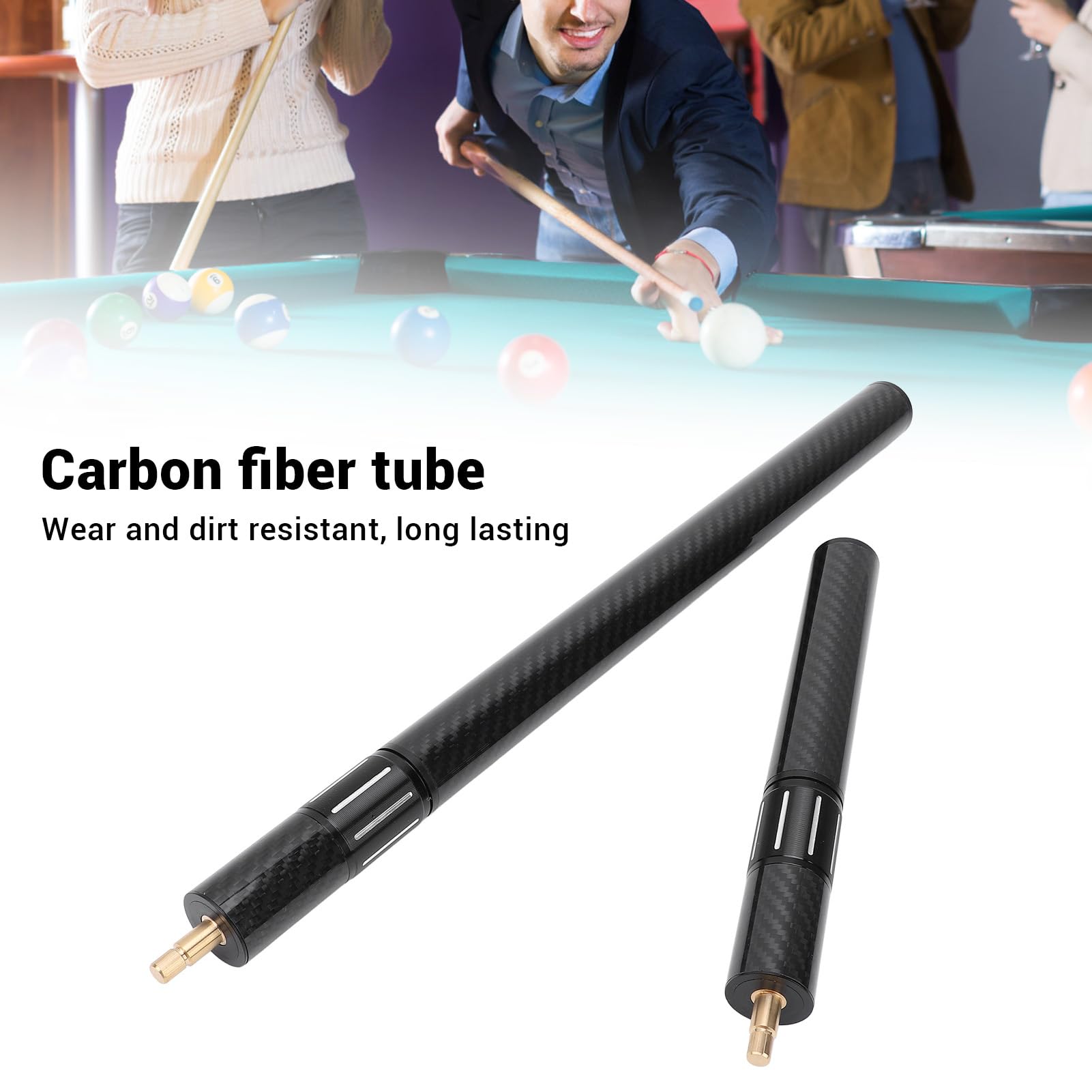 Brrnoo Extensi n Telesc pica para Tacos de Billar de Fibra de Carbono 17 9 Aumenta la Longitud y Estabilidad del Taco para Jugadores Profesionales y Aficionados Ligera R gida y Precisa