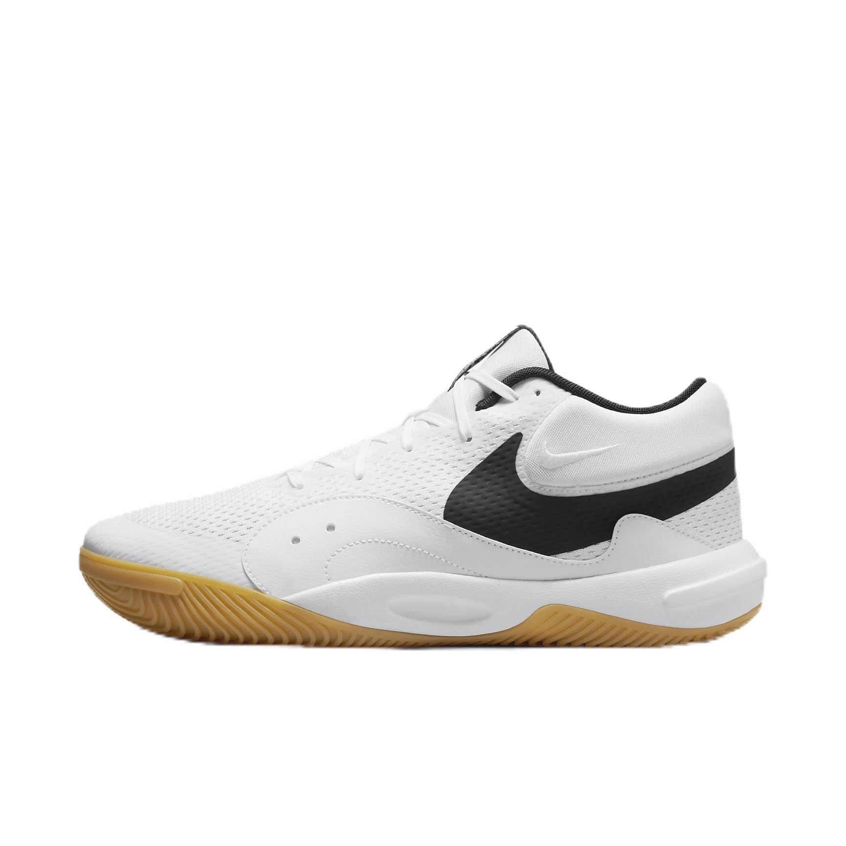 Nike Hyperquick Volleyball Shoes (FN4678-100, White/Black) Size 4.5