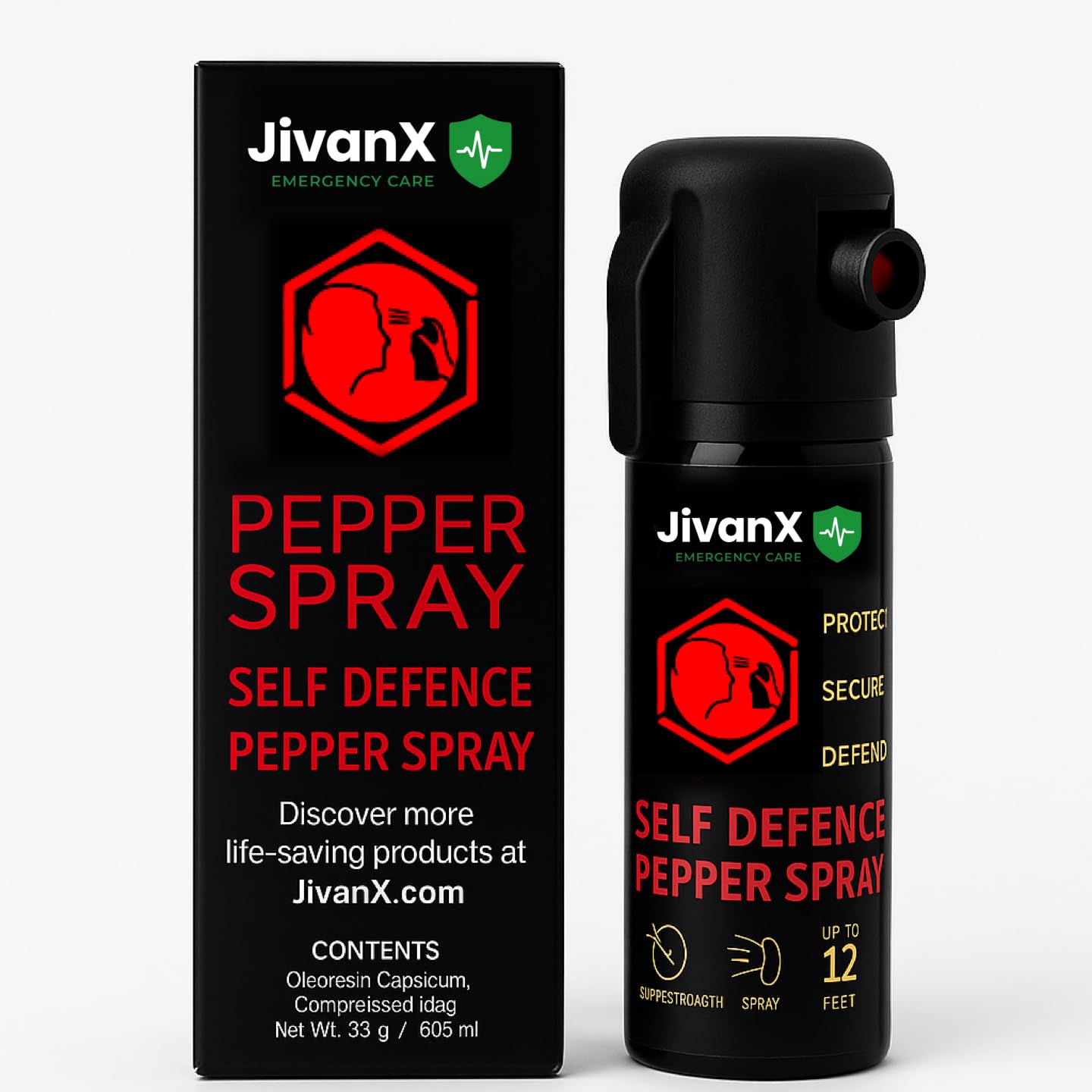 Self Defence Pepper Spray for Woman Safety – 55 ML | 35 g · Long Range 12 ft · Fast-Action Personal Safety Pepper Spray for Women & Men (Pack of 1)-image-27
