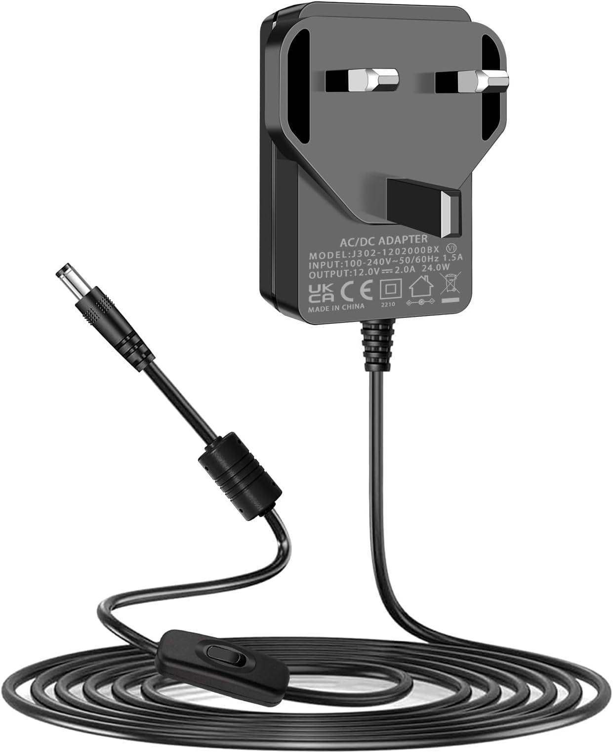 12V 2A AC/DC Power Adapter Wall Charger, Compatible with Seagate Hard Drive Freeagent Goflex WD Western Digital My Book Essential Digital External Hard Drive HDD WD My Cloud Power Supply