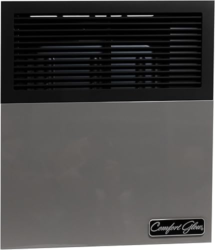 Comfort Glow Calentador de pared de gas natural de ventilación directa de 11,000 BTU, gris, mediano