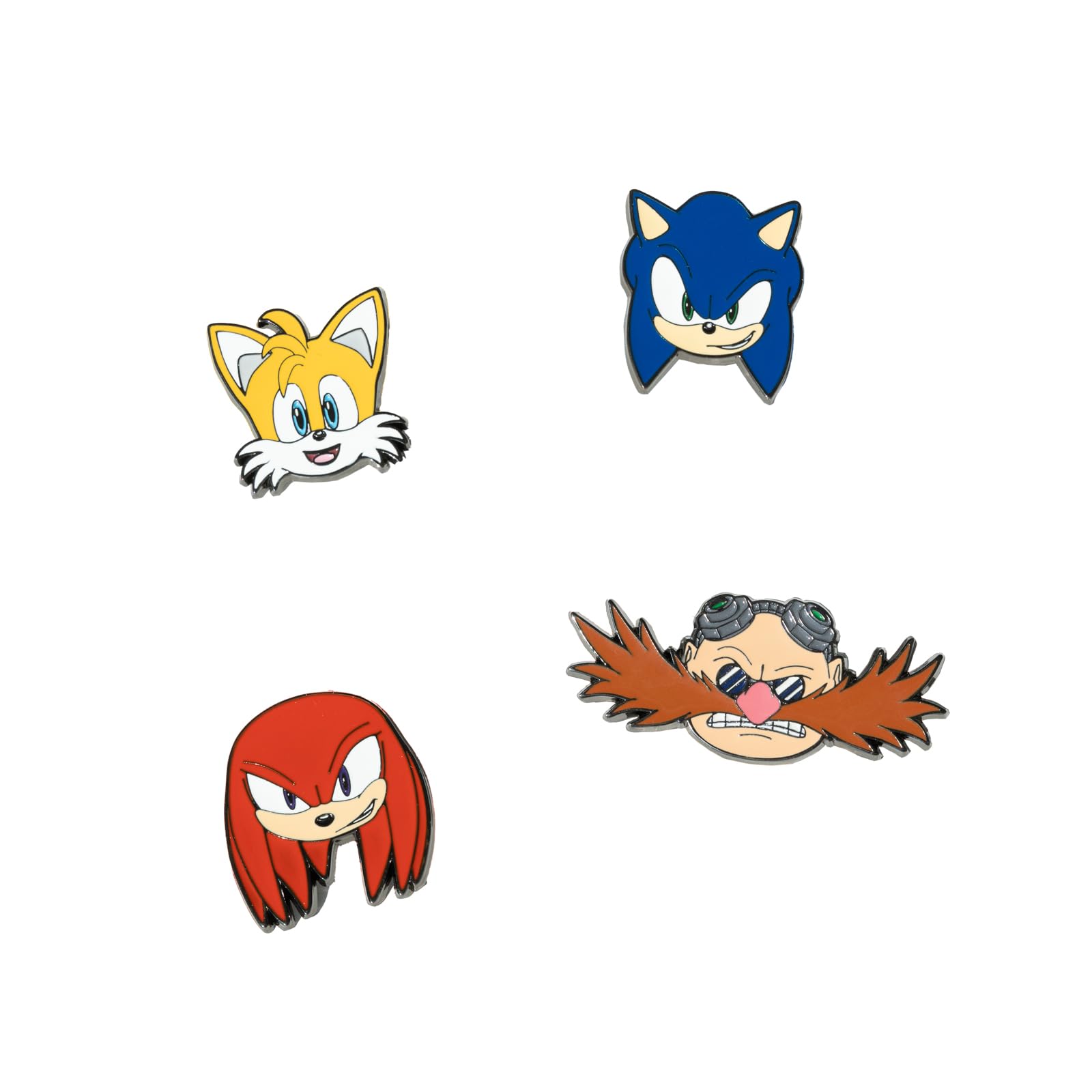Grupo Erik Set Of 4 Enamel Pins - Sonic The Hedgehog, Knuckles the