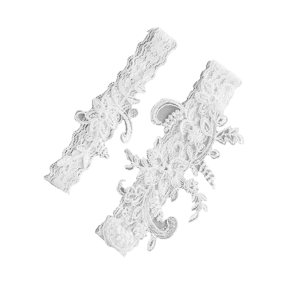 GALPADA 2 Paia Di Eleganti Giarrettiere in Pizzo Per Matrimonio Per Donna Da Sposa Per Feste Con Fiori