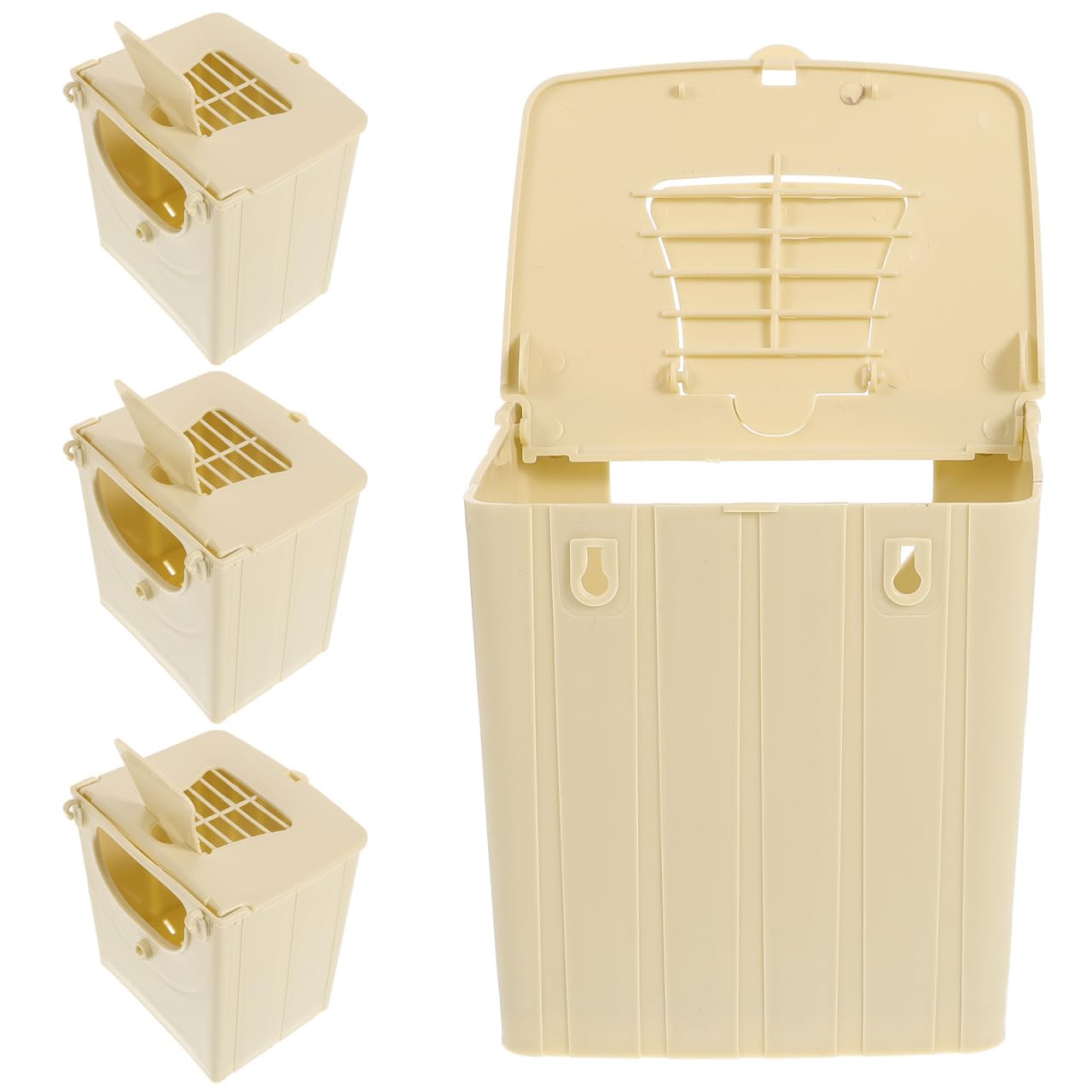 POPETPOP Lot de 12 nichoirs en plastique pour oiseaux - Pour perroquets et pinsons