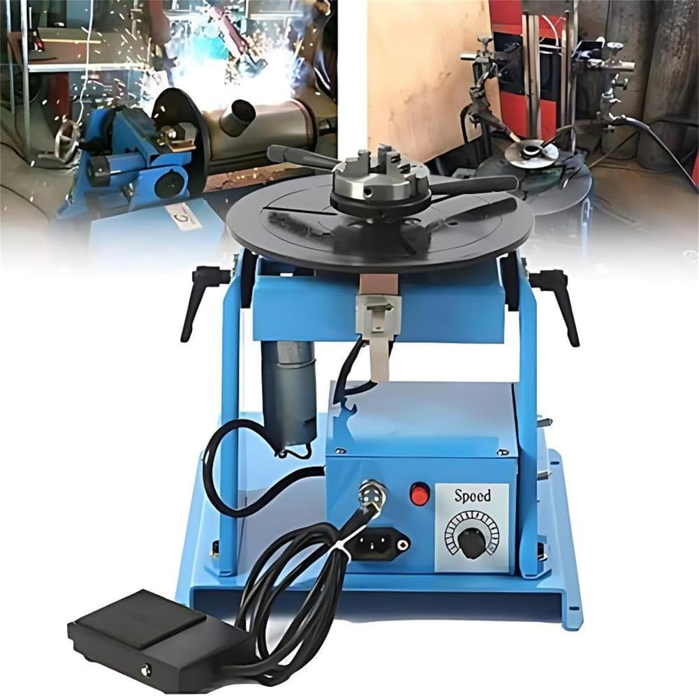 Posizionatore per saldatura rotativo, posizionatore automatico leggero per saldatura, 180 mm, con mandrino da 65 mm