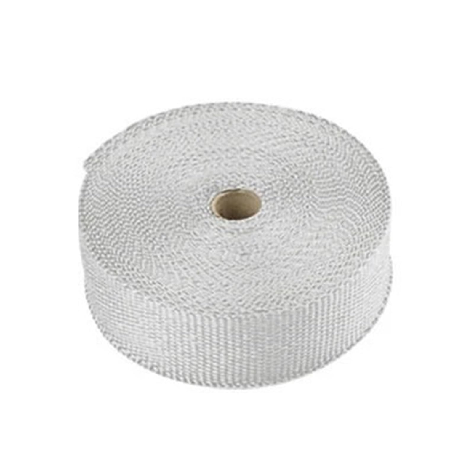 Vbhdte White Exhaust Heat Guard Motorcycle Exhaust Thermal Tape Header Heat Wrap Resistant Ties Fiber Heat Insulation Cotton(White)