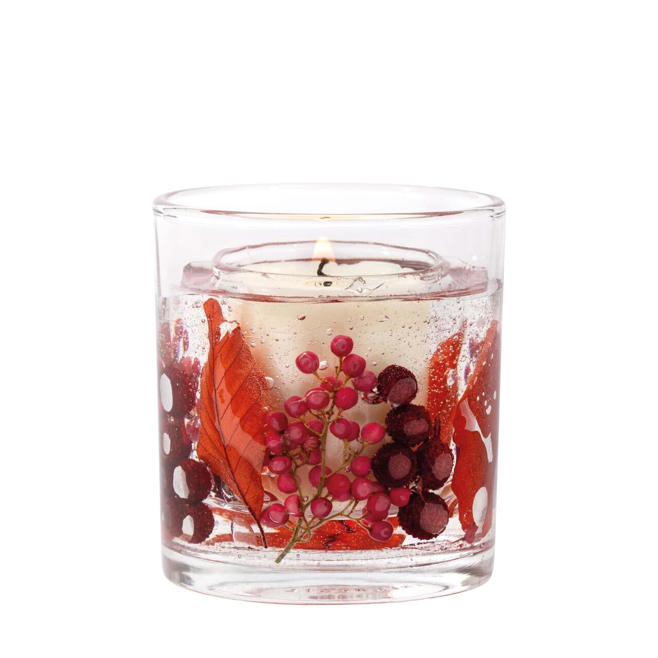 Stoneglow Elements Collection - Fire - Red Pepper & Cardamom 60 Grams Scented Botanical Soy Wax Gel Candle - Red