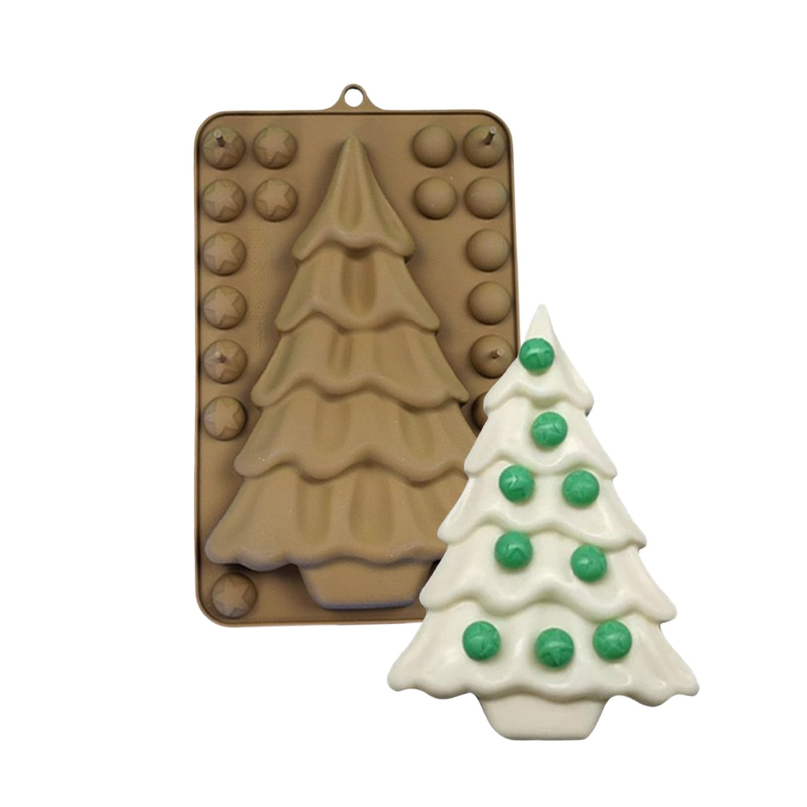 Xinsheinelry Flexible Silicone Christmas Chocolate Molds Oven Safe Cake Nonstick Candy Bakewares Home Baking Accessories Christmas Chocolate Mold