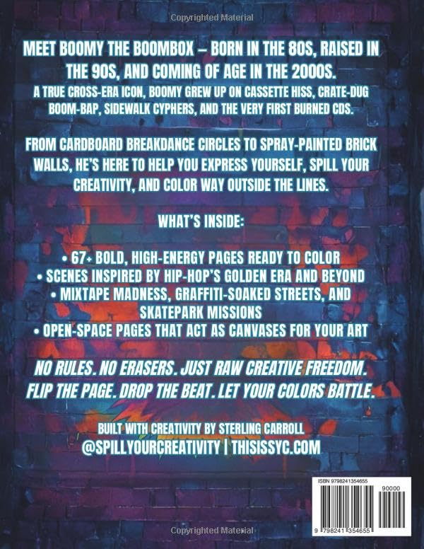 SYC Adventures of BOOMY the Boombox – Activity & Coloring Book: A Hip-Hop Inspired Art Book for All Ages with Puzzles, Coloring Pages & Creative Prompts image 3