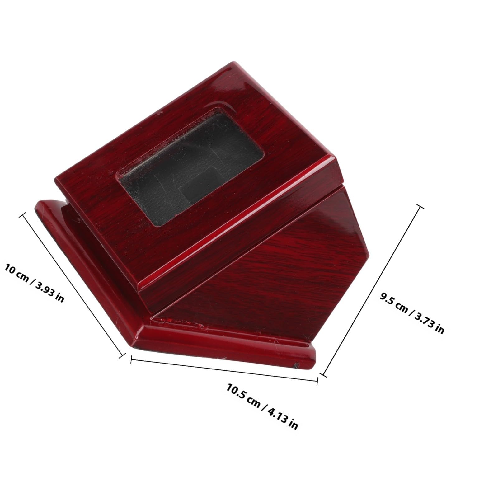 LALAFINA Estuche Decorativo de Madera Sólido y Resistente para Guardar Anillos de Campeonato Diseño Compacto y Elegante para Exhibición