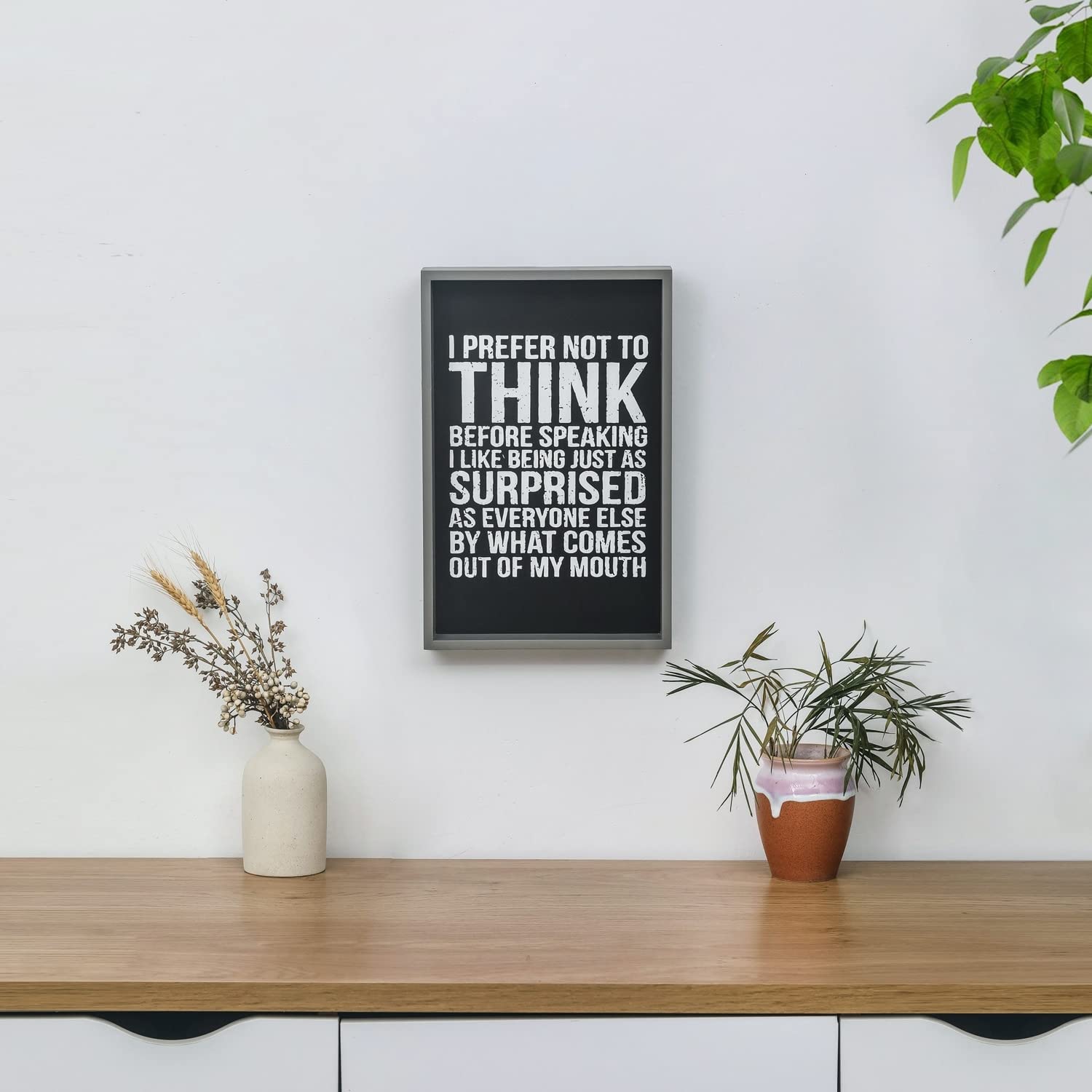 AdecoWall Hanging Decorative Wood Sign Home Decor