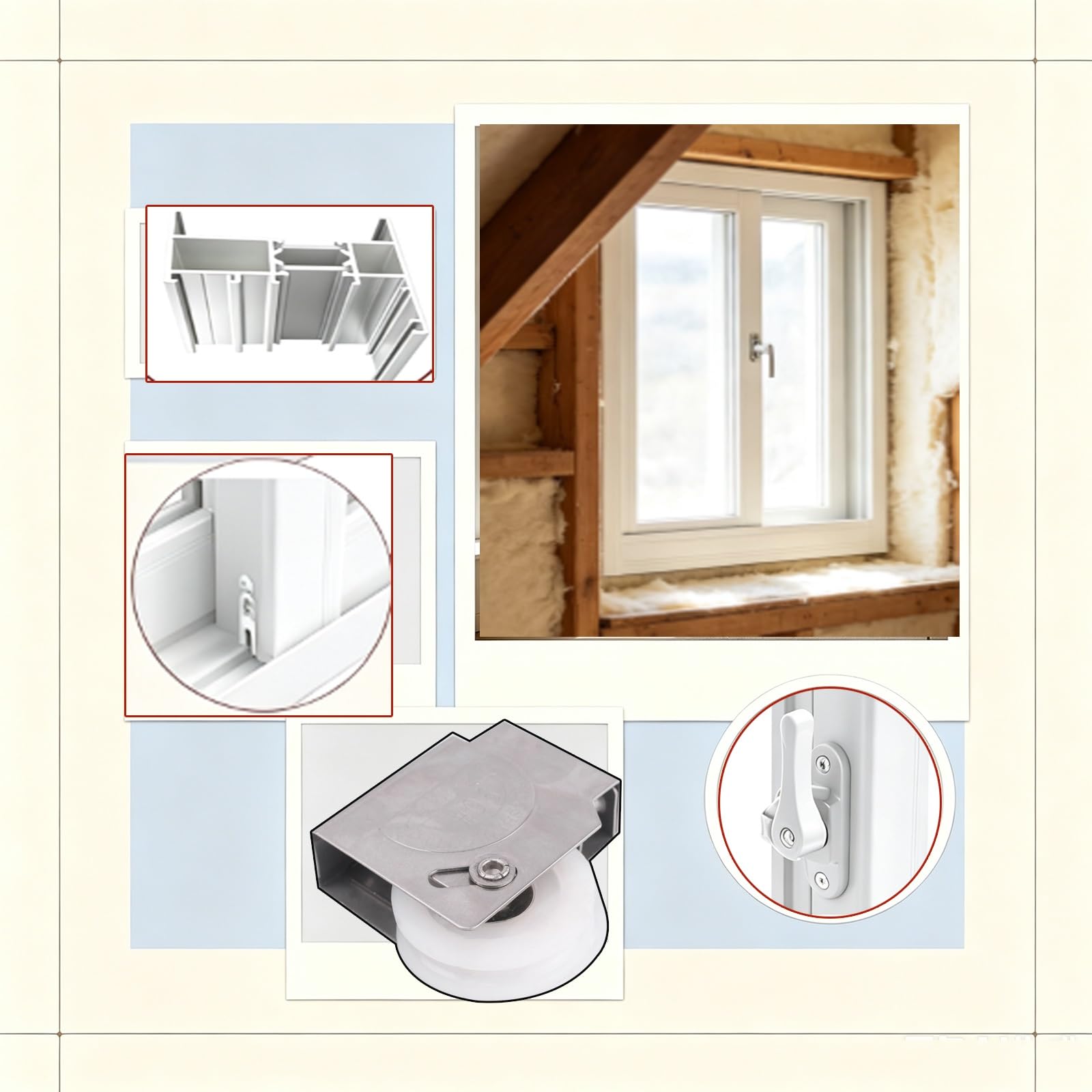 50x23cm,64x45cm,Ventana Corrediza De Aluminio,Ventana Del Sótano Pantalla