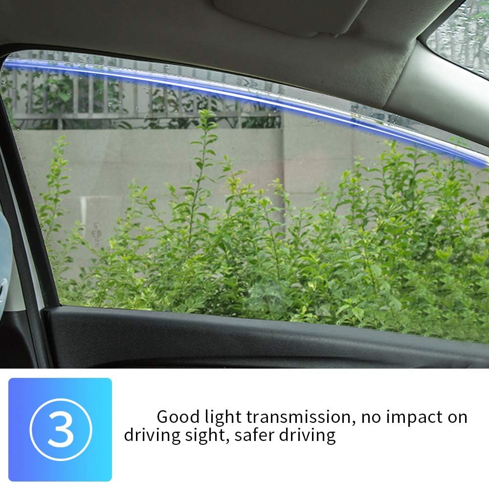 Car Styling Smoke Window Sun Rain Visor Deflector Guard for 301 2014-2017 NOT in Channel rain Guards 4-Piece Set