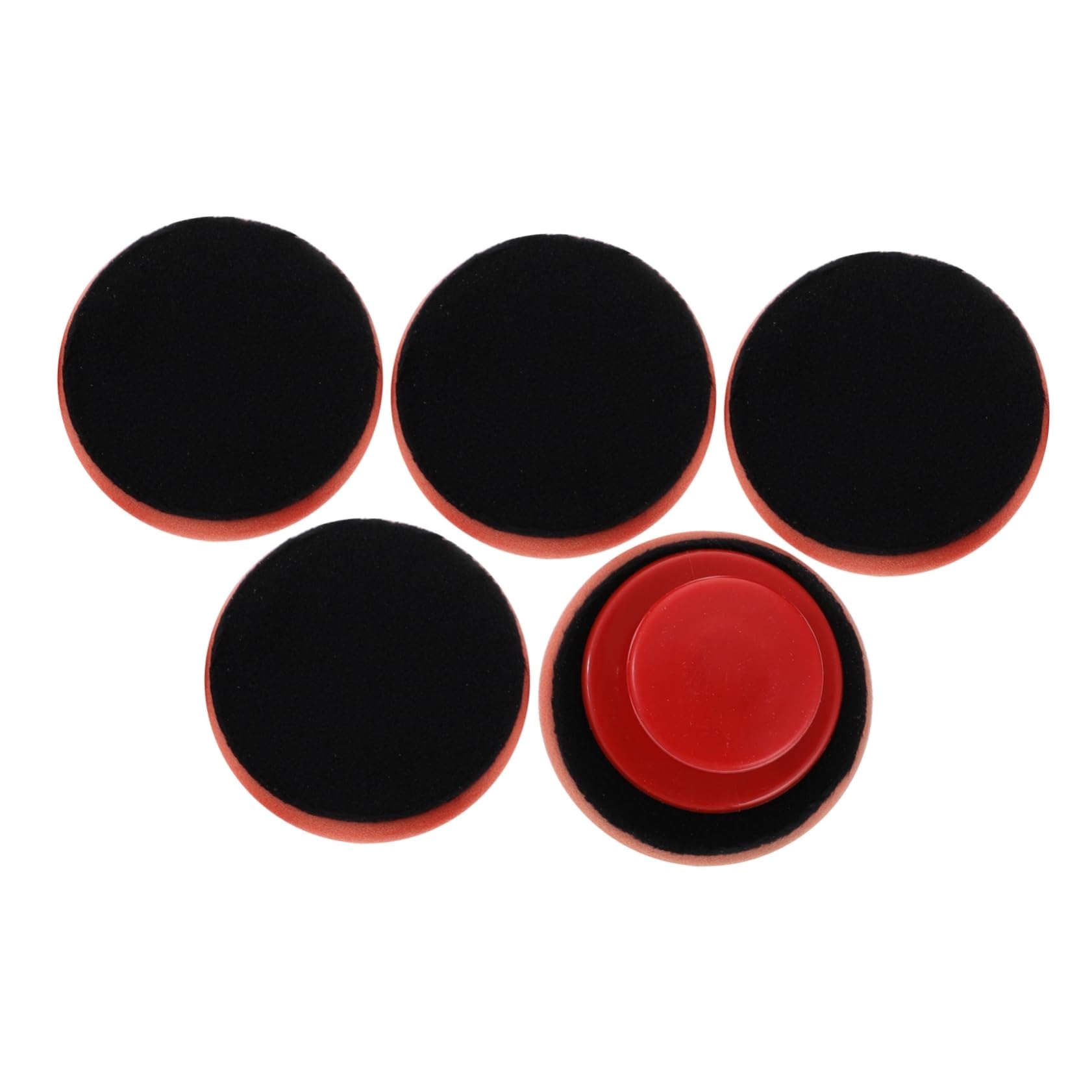 iplusmile 10piezas Almohadillas De Aplicación De Cera Para Automóviles Con Mango Ergonómico Esponjas Pulidoras De Microfibra Diseño y Reemplazable Para Limpieza y Pulido Exterior De