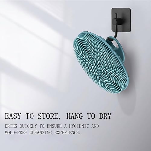 Miniatura 3 de INNERNEED Cepillo de ducha de silicona suave de grado alimenticio, cepillo de limpieza manual para la piel, exfoliante suave y bien enjabonado